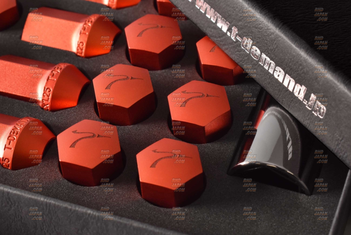 T-Demand Pro Nut Lug Nut Set - Orange M12×P1.25 20 Piece - RHDJapan